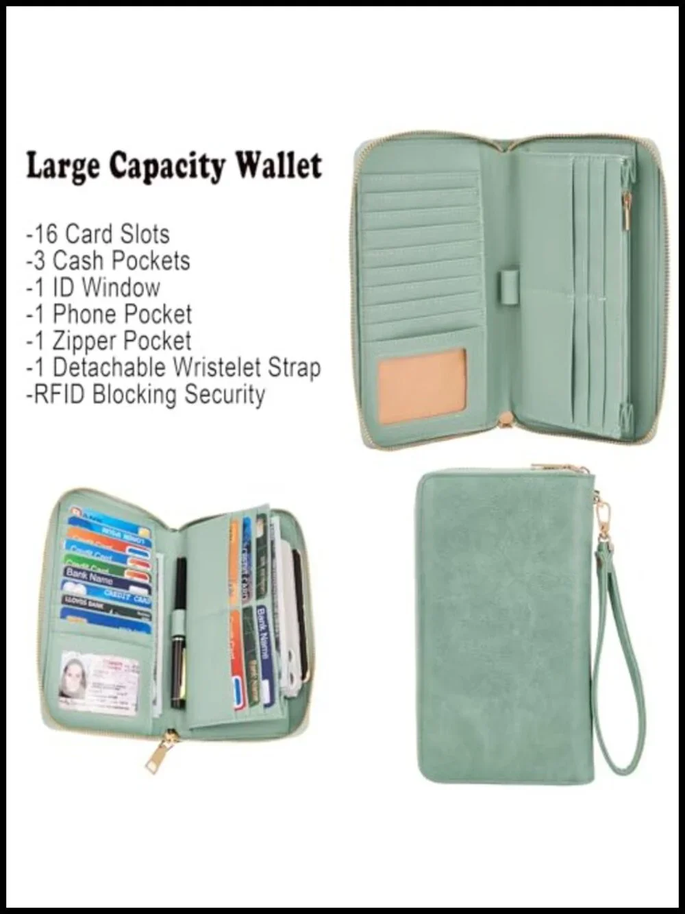 Women's Hobo Handbag Set with Wallet - Soft Faux Leather, Large Capacity,
